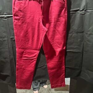 Old Navy Red Ankle Cropped Pants